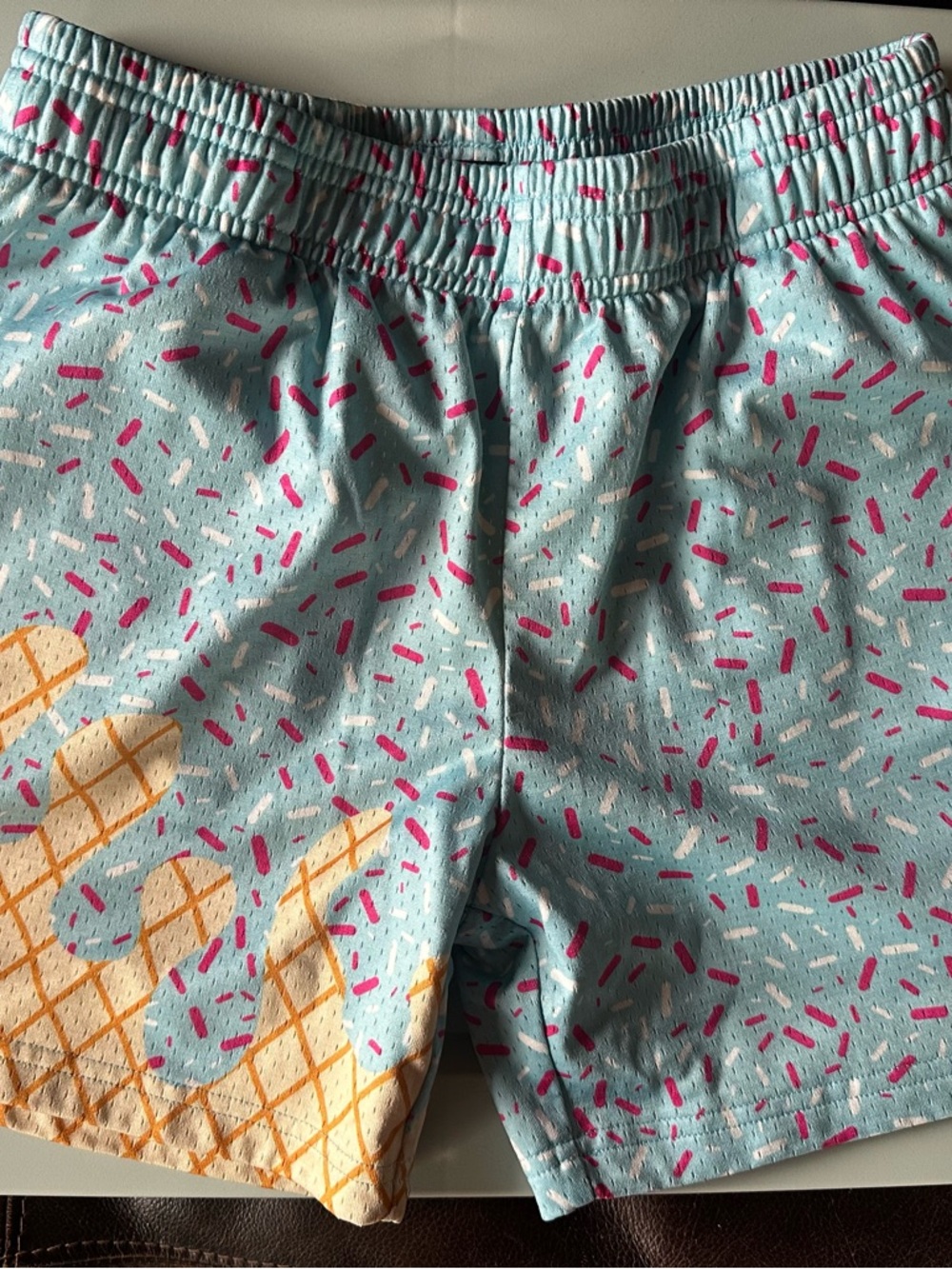 Baseball Lifestyle baby blue ice cream drip shorts